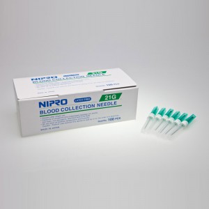 Nipro Blood Collection Needle, 21gx1 - Nipro Medical Corp. - NM+21G38